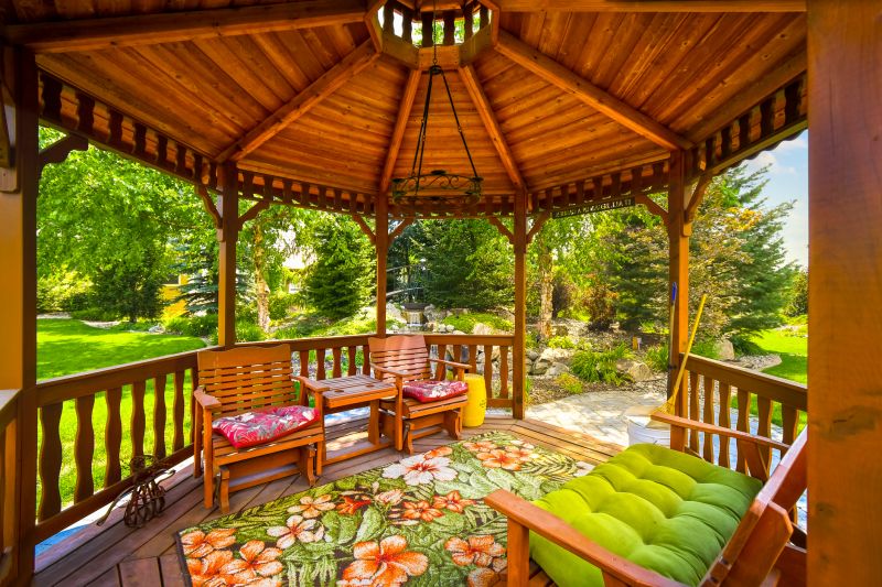 Spacious Enclosed Gazebo with Seating